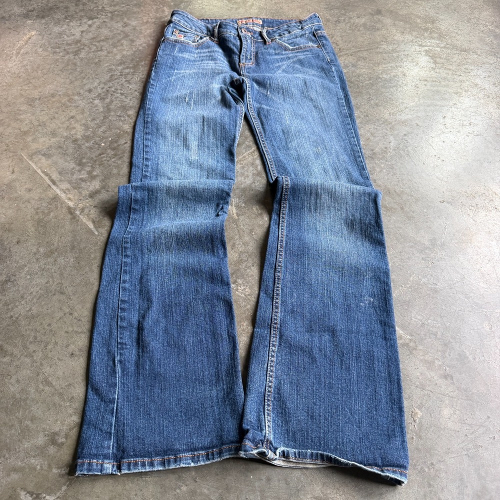 Vintage Y2K Paris Blues Flare Bootcut Jeans Women's Size 7 Medium Wash Denim GUC